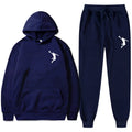 Conjunto de 2 Peças de Agasalho Esportivo de Basquete Marca Moletom Calça Moletom Masculino Feminino Conjunto de Treino Moda Casual Roupas Esportivas com Capuz Sudadera Hombre