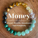 Pulseira de Cura de Prosperidade e Abundância - Pulseira de relaxamento, aumento do sucesso, força pessoal e saúde