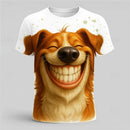 Camisetas Masculinas Animal 3D Camiseta com Estampa 3D Gola O Camiseta de Designer Exagerada Street Casual Top Camiseta Camiseta Masculina Feminina Camisetas Infantis